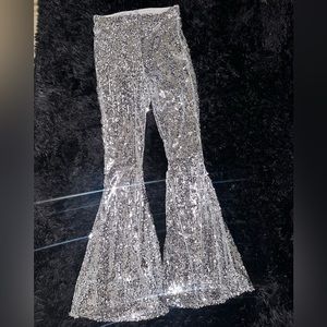 Iheartraves sequin flare pants